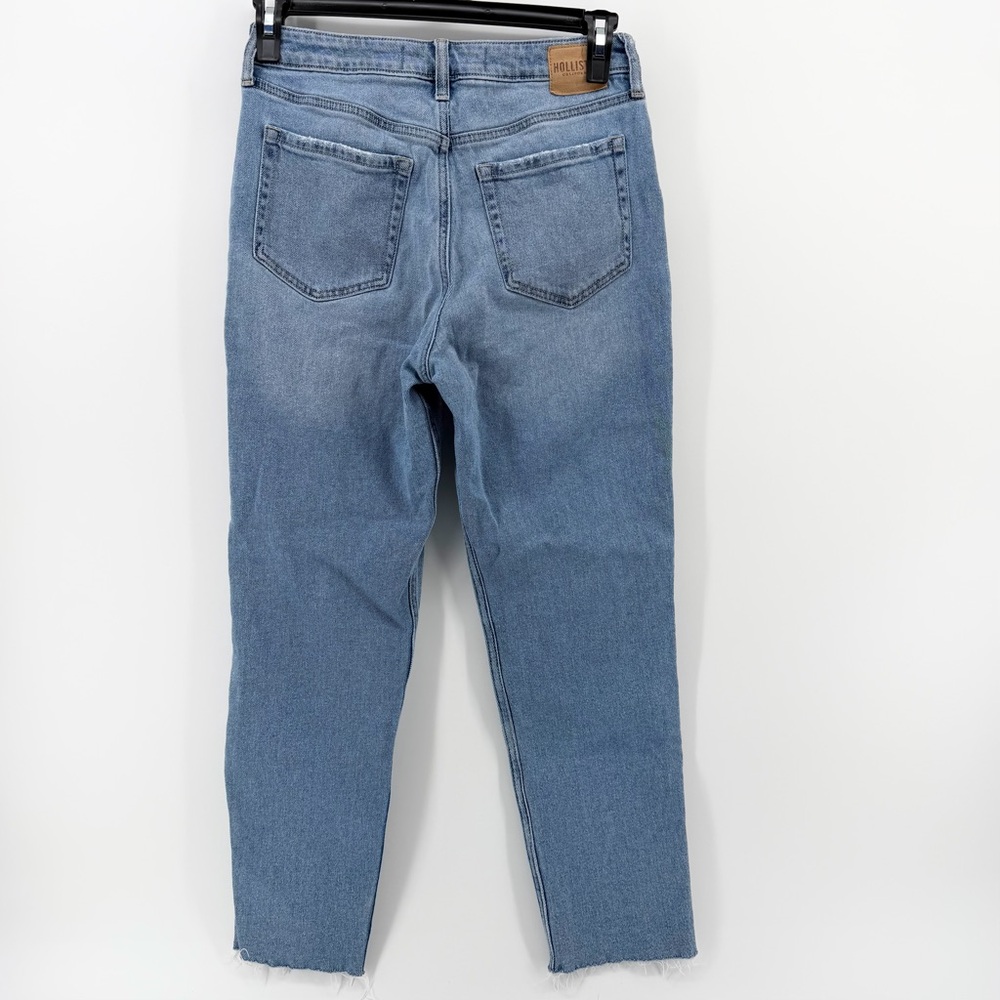 Hollister 28/6 Ultra High-Rise Mom Jeans Blue Vintage Stretch‎ Raw Hem 90s - Picture 2 of 14
